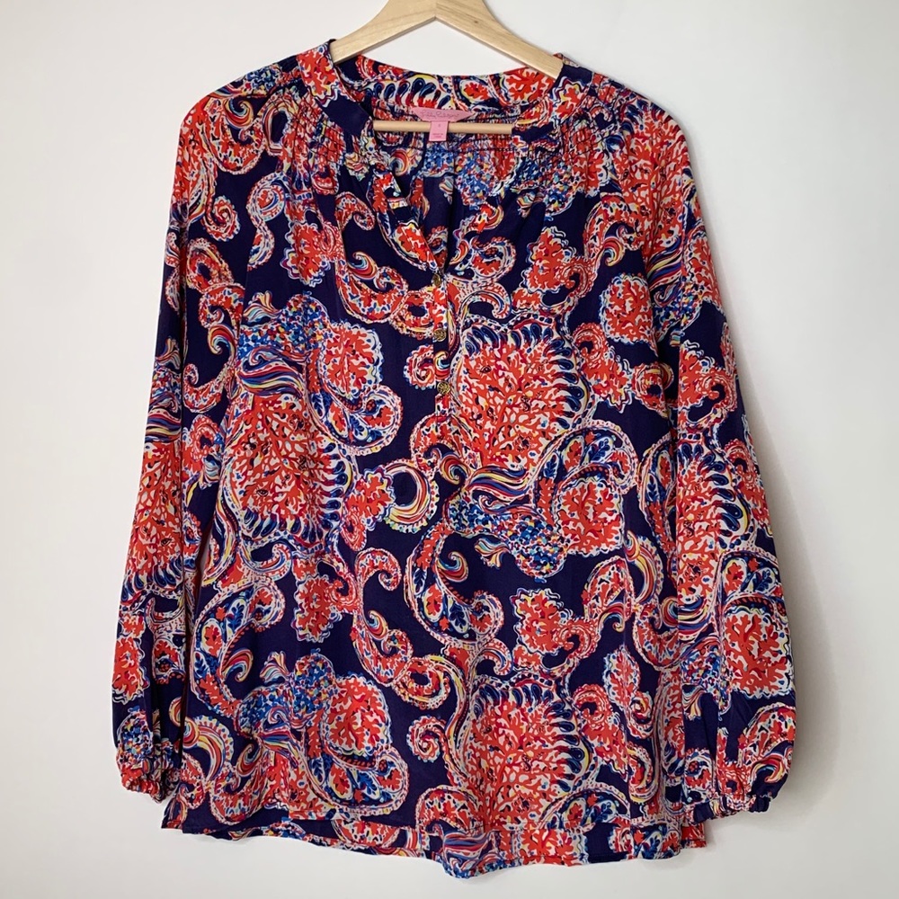 Lily Pulitzer Elsa Silk Blouse